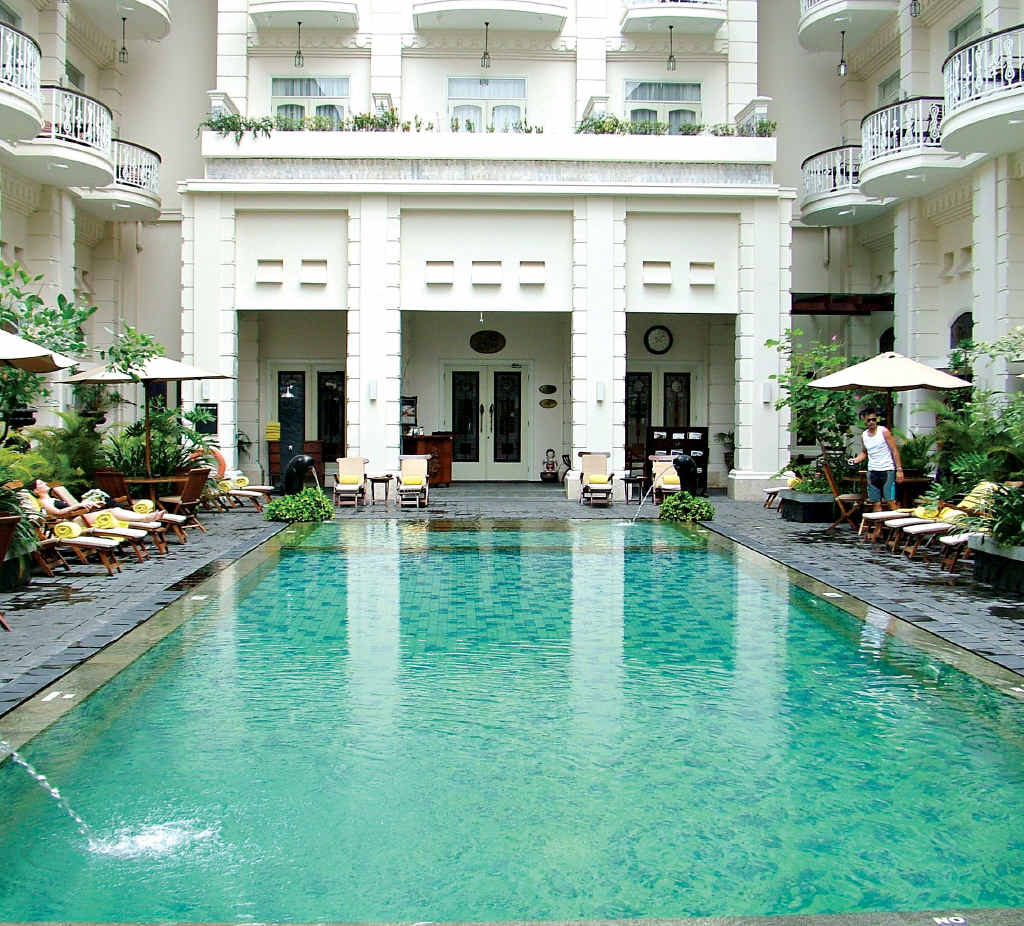The pool in the Phoenix Hotel in Jogjakarta, Indonesia. The pool in the Phoenix Hotel in Jogjakarta, Indonesia.